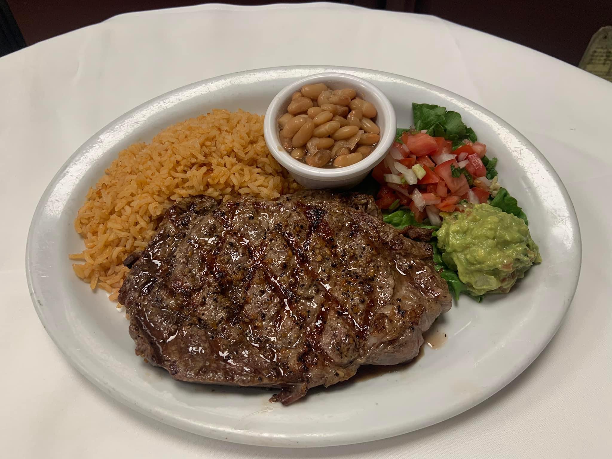Order New York Steak food online from Mauricio Grill & Cantina store, Bakersfield on bringmethat.com