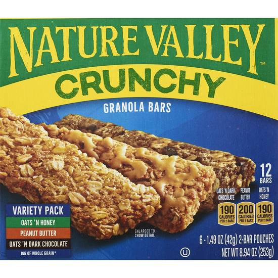 Order Nature Valley Crunchy Granola Bars Variety Pack food online from Cvs store, PARKERSBURG on bringmethat.com