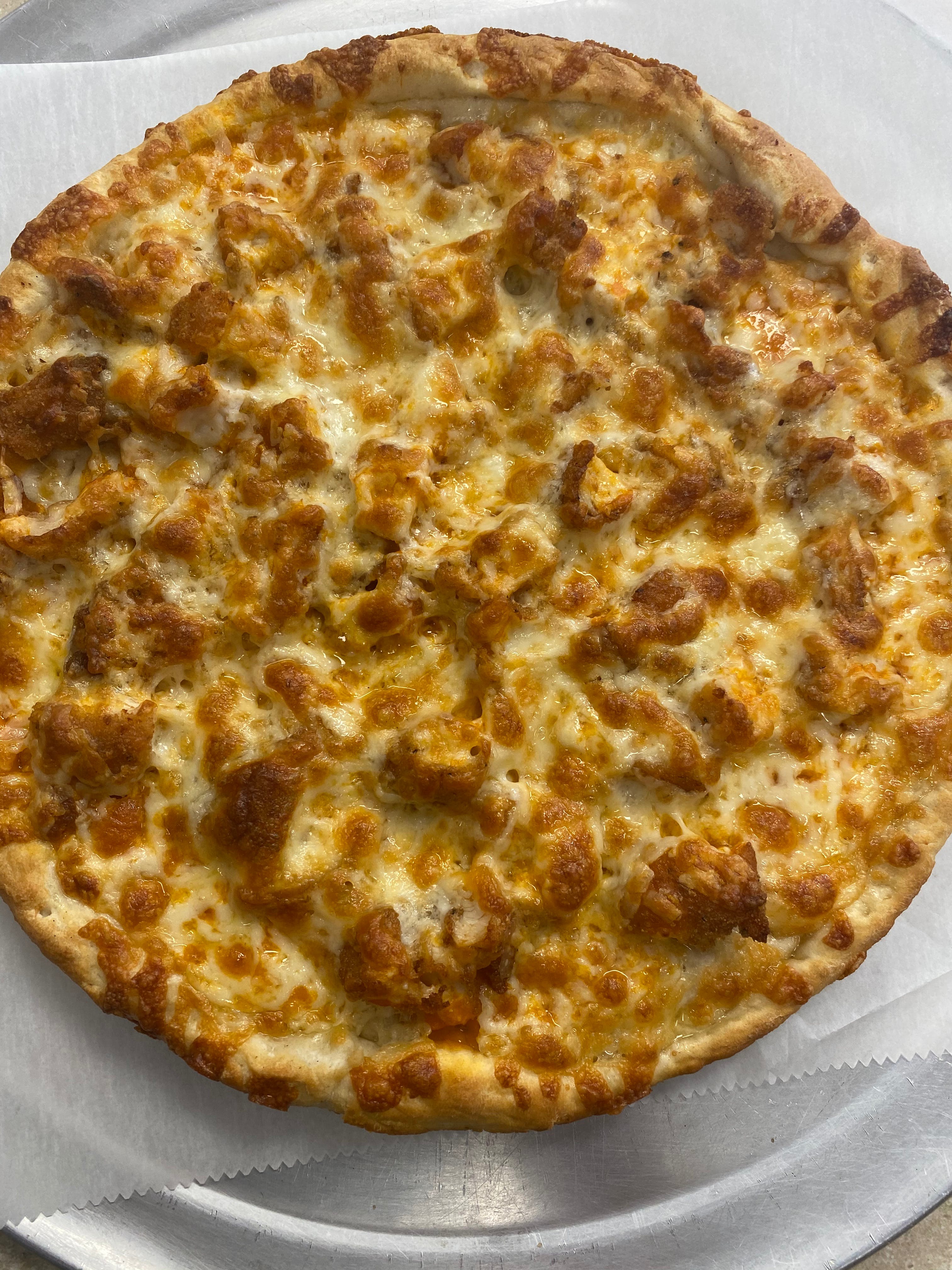 Order Crispy Chicken Pizza - Small 10" food online from Slice of Greek store, South Easton on bringmethat.com