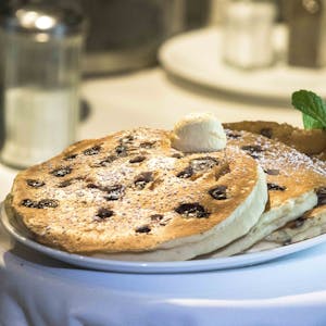Order Blueberry Pancakes food online from Cafe 50's (west la) store, Los Angeles on bringmethat.com