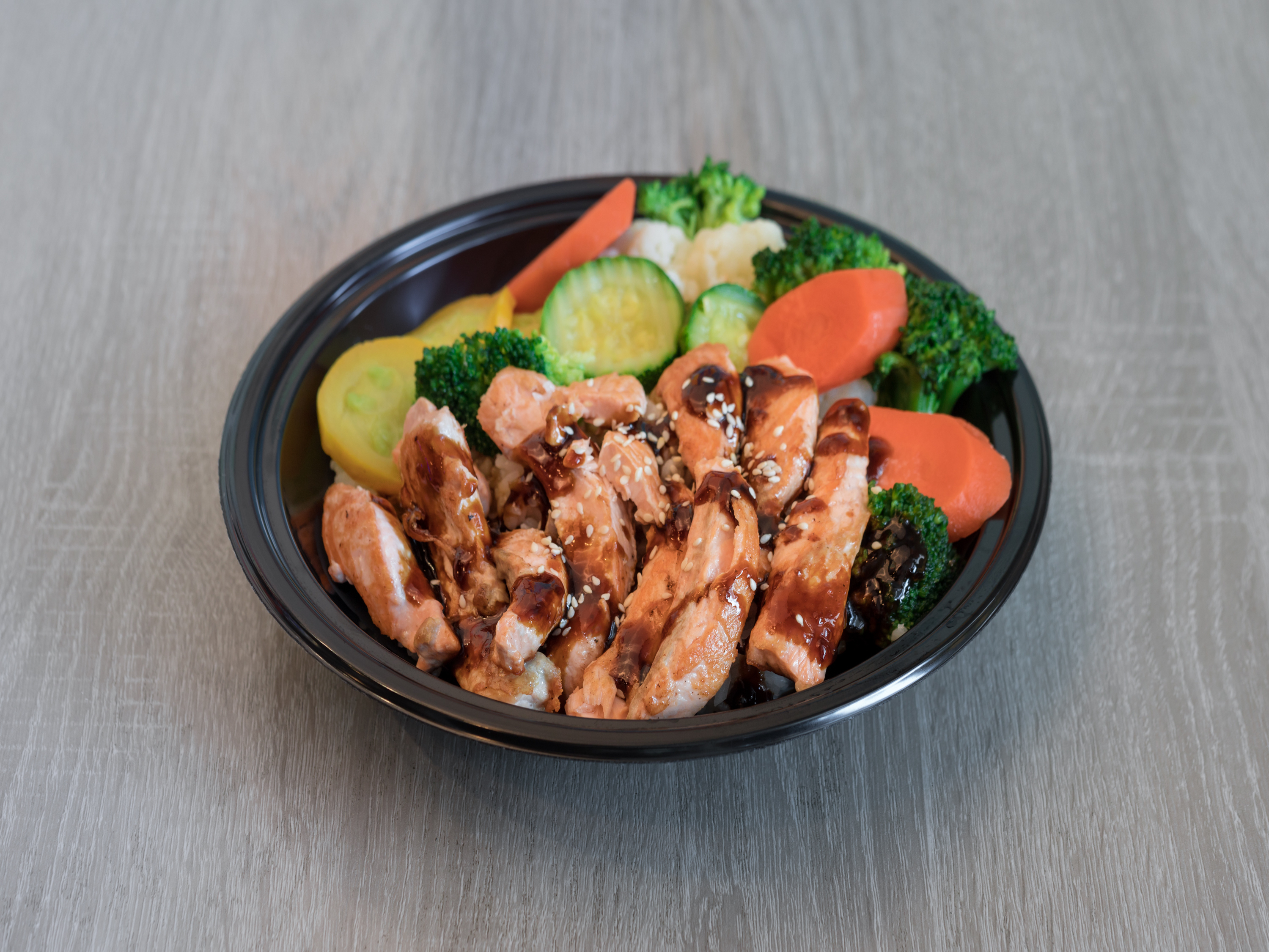 Order Salmon Bowl food online from The Pier Grill store, Pasadena on bringmethat.com