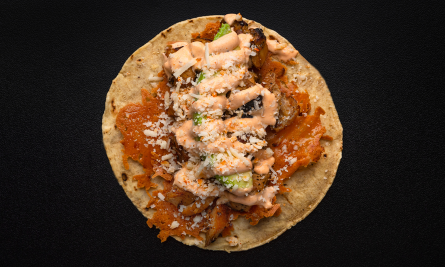 Order Queso Taco food online from Lucha Libre Taco Shop store, San Diego on bringmethat.com
