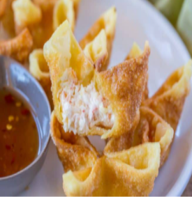 Order 15. Fried Crabmeat Cheese Wonton  food online from China Star store, Avon Lake on bringmethat.com