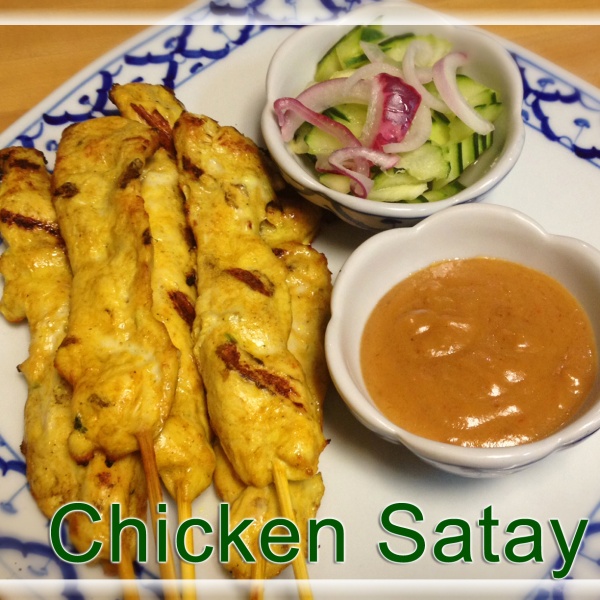 Order K8. Chicken Satay food online from Thai Chili Restaurant store, Kent on bringmethat.com