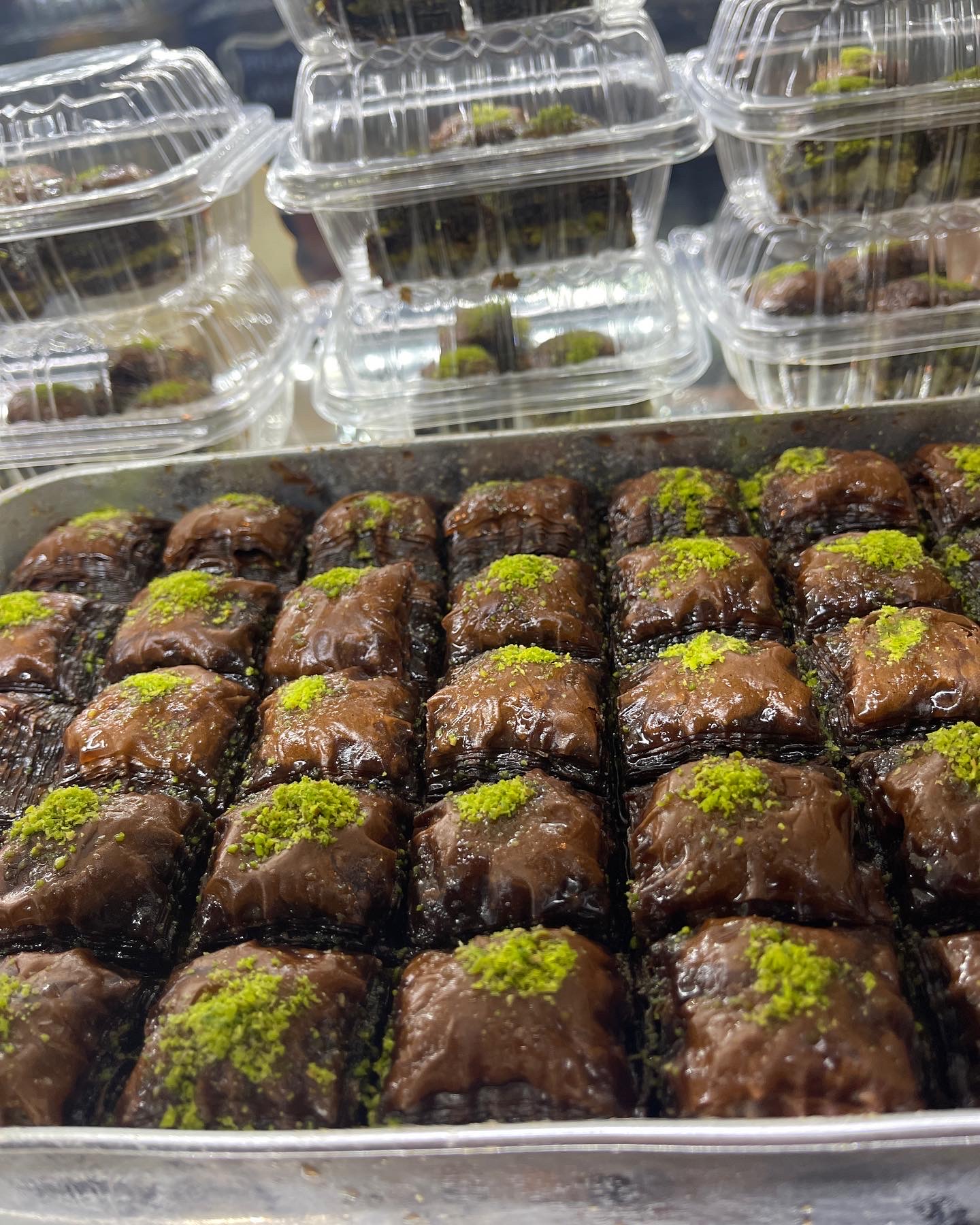 Order CHOCOLATE BAKLAVA food online from Golden Crust Pizza store, Providence on bringmethat.com
