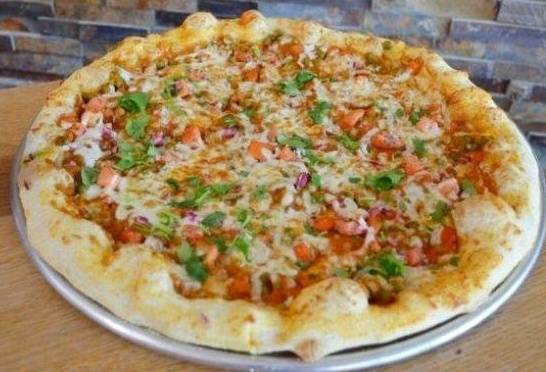 Order Pav Bhaji Pizza food online from Veggie Crust store, Brookline on bringmethat.com