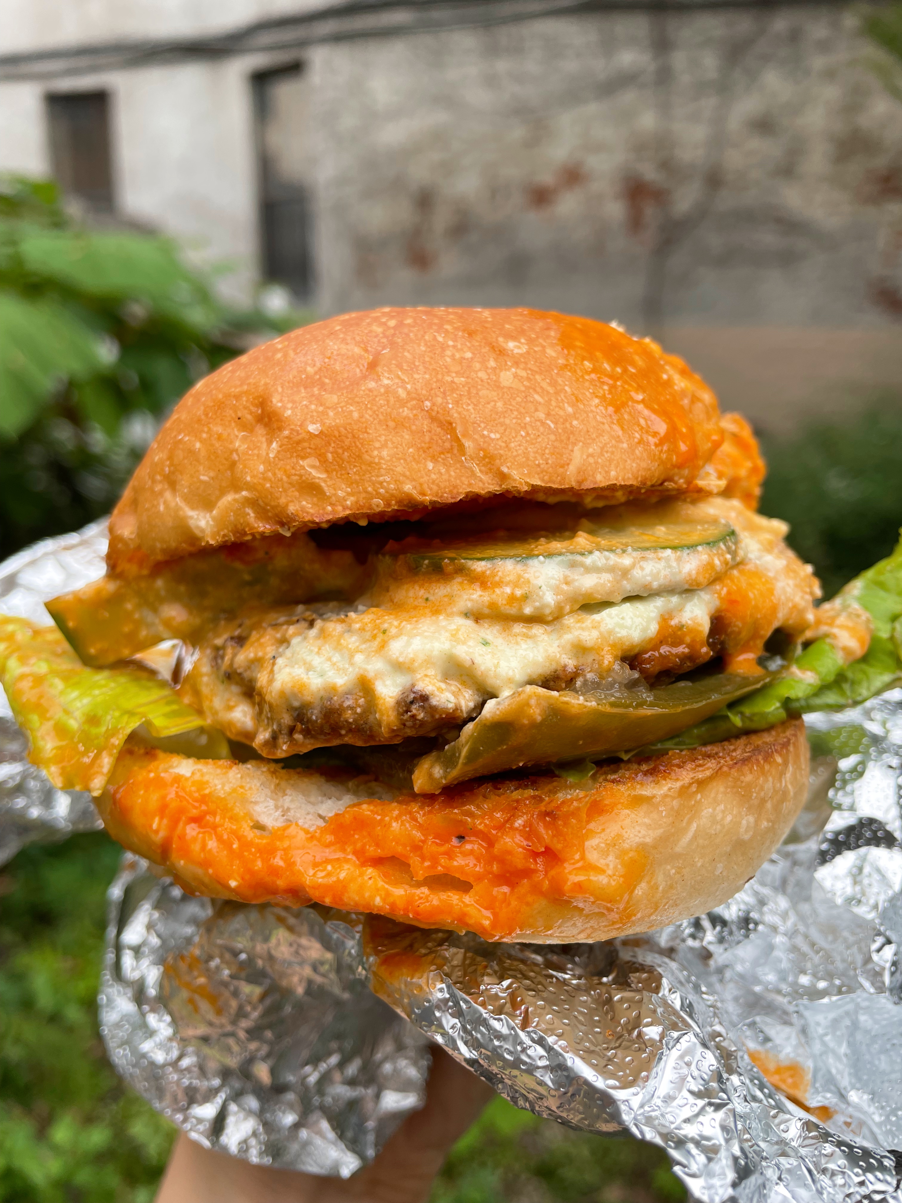 Order Hot Stuff Burger food online from Toad Style store, Brooklyn on bringmethat.com