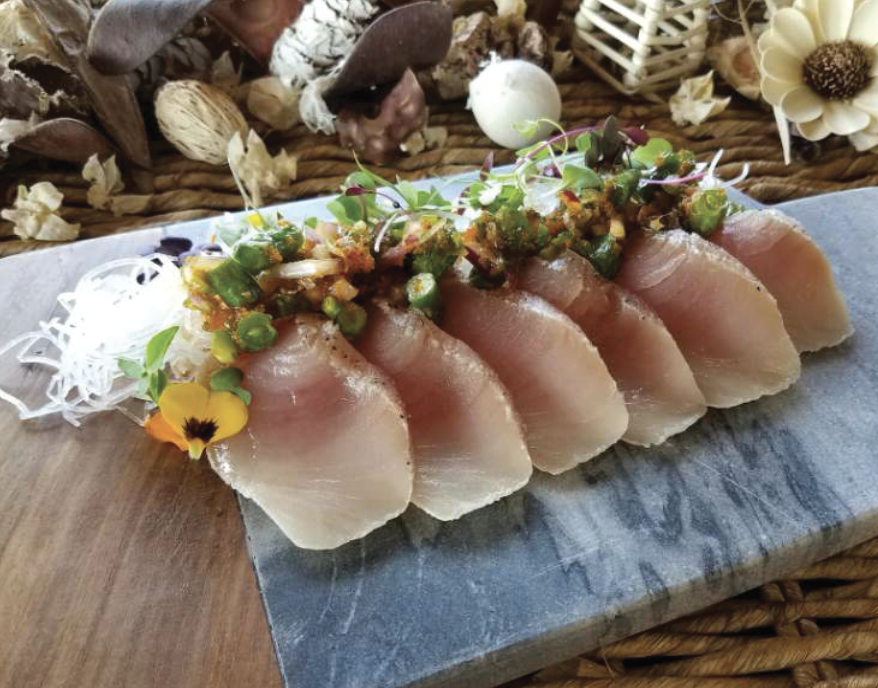 Order Seared Albacore Special food online from Asahi Sushi store, Granada Hills on bringmethat.com