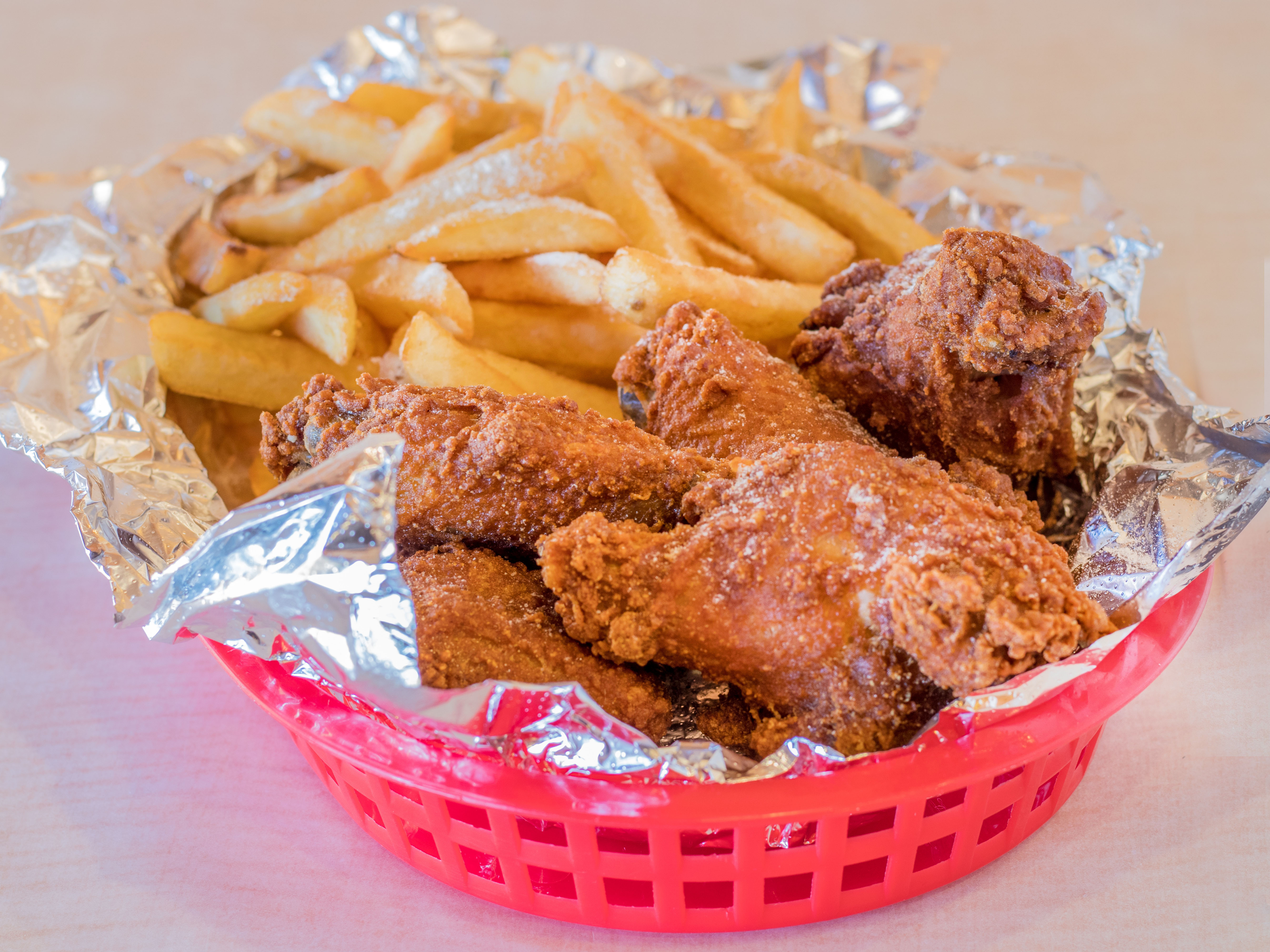 Order Wings with Fries food online from Yapi Mediterranean Subs And Sandwiches store, Saint Louis on bringmethat.com