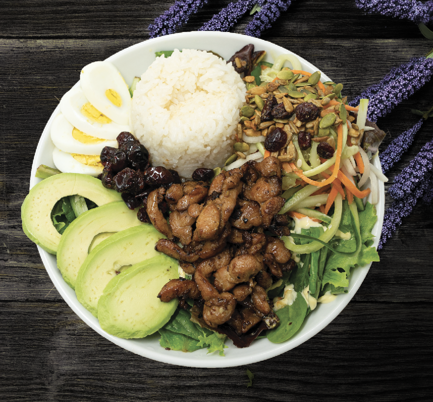 Order Banh Mi salad rice bowl food online from TeaMoji store, Boston on bringmethat.com