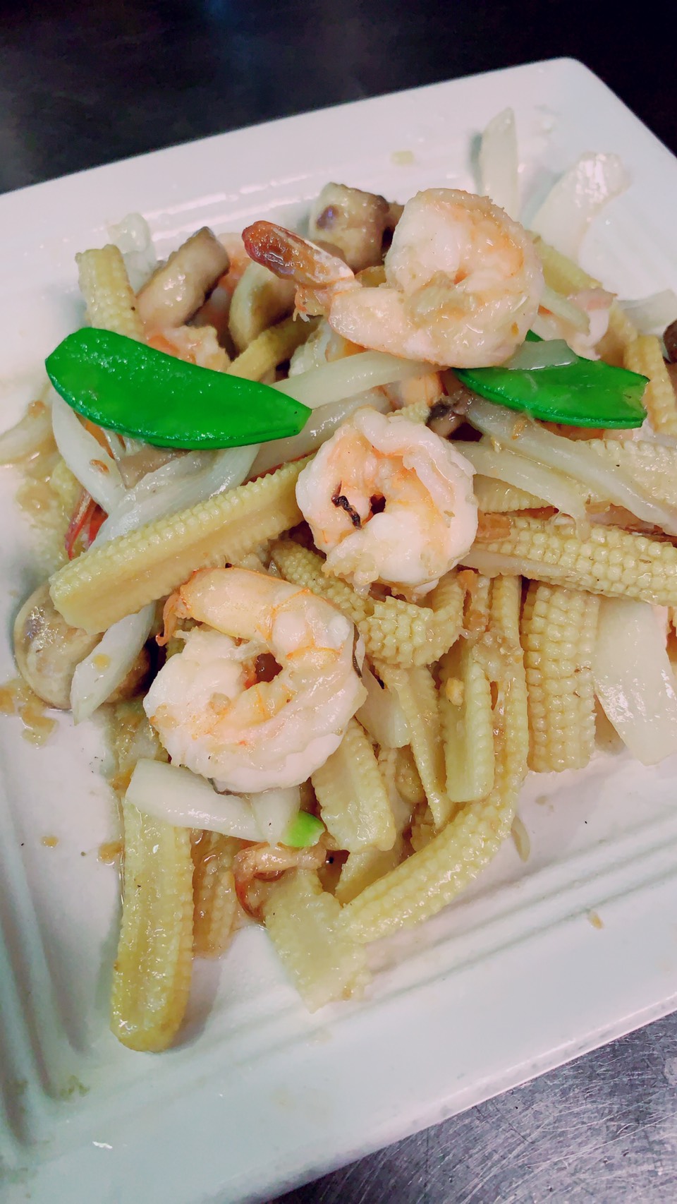 Order Baby Corn Shrimp food online from Phuket Thai store, Huntington Beach on bringmethat.com