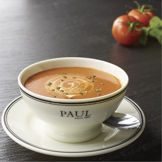 Order Tomato & Basil Soup (V) food online from Paul French Bakery & Cafe store, Washington on bringmethat.com