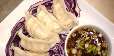 Order Chicken Dumplings with Ginger Scallion Sauce food online from Pho Ever store, Newark on bringmethat.com