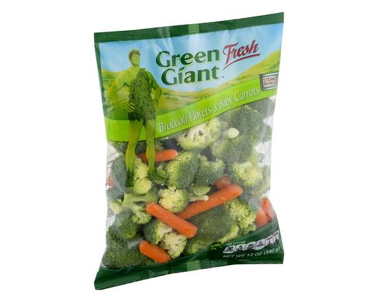 Order Green Giant · Fresh Broccoli Florets & Baby Carrots (12 oz) food online from Shaw's store, Newburyport on bringmethat.com