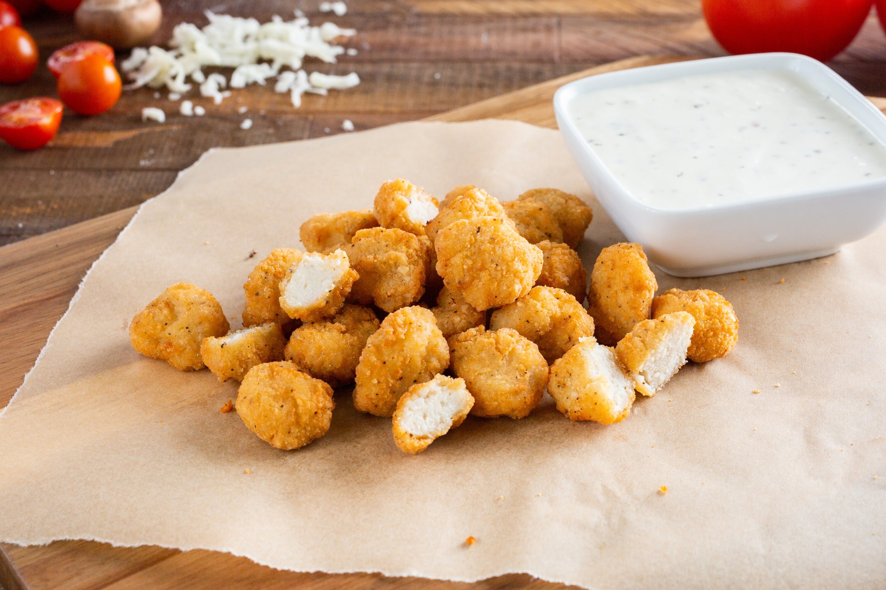 Order Popcorn Chicken - 24 Pieces food online from Ameci Pizza & Pasta store, Glendale on bringmethat.com
