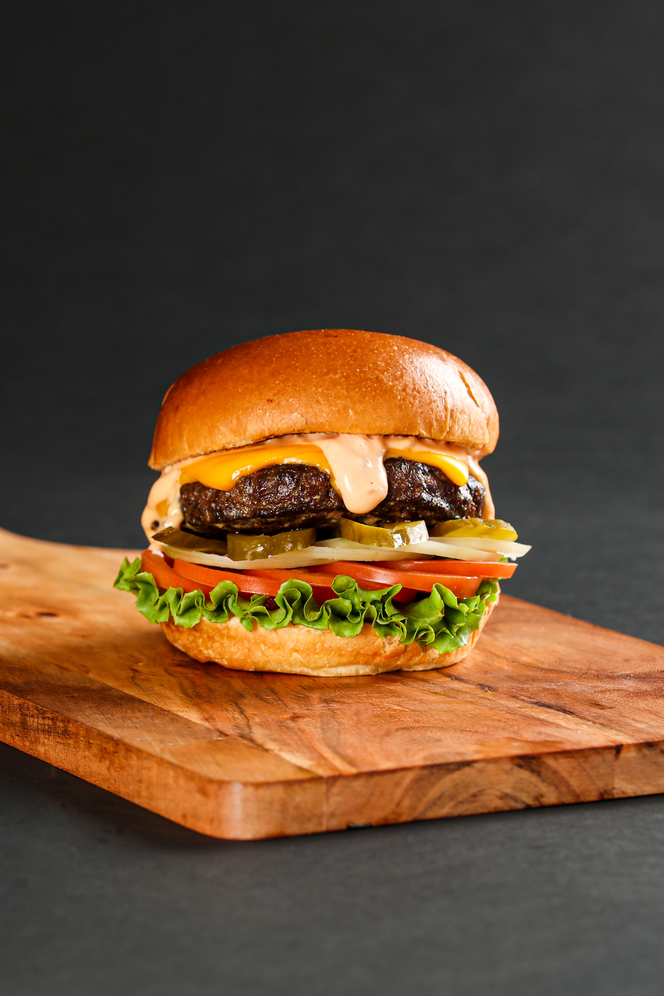 Order YoYo Black Angus Beef Burger food online from Yoyo Burgers & Chicken store, Anaheim on bringmethat.com