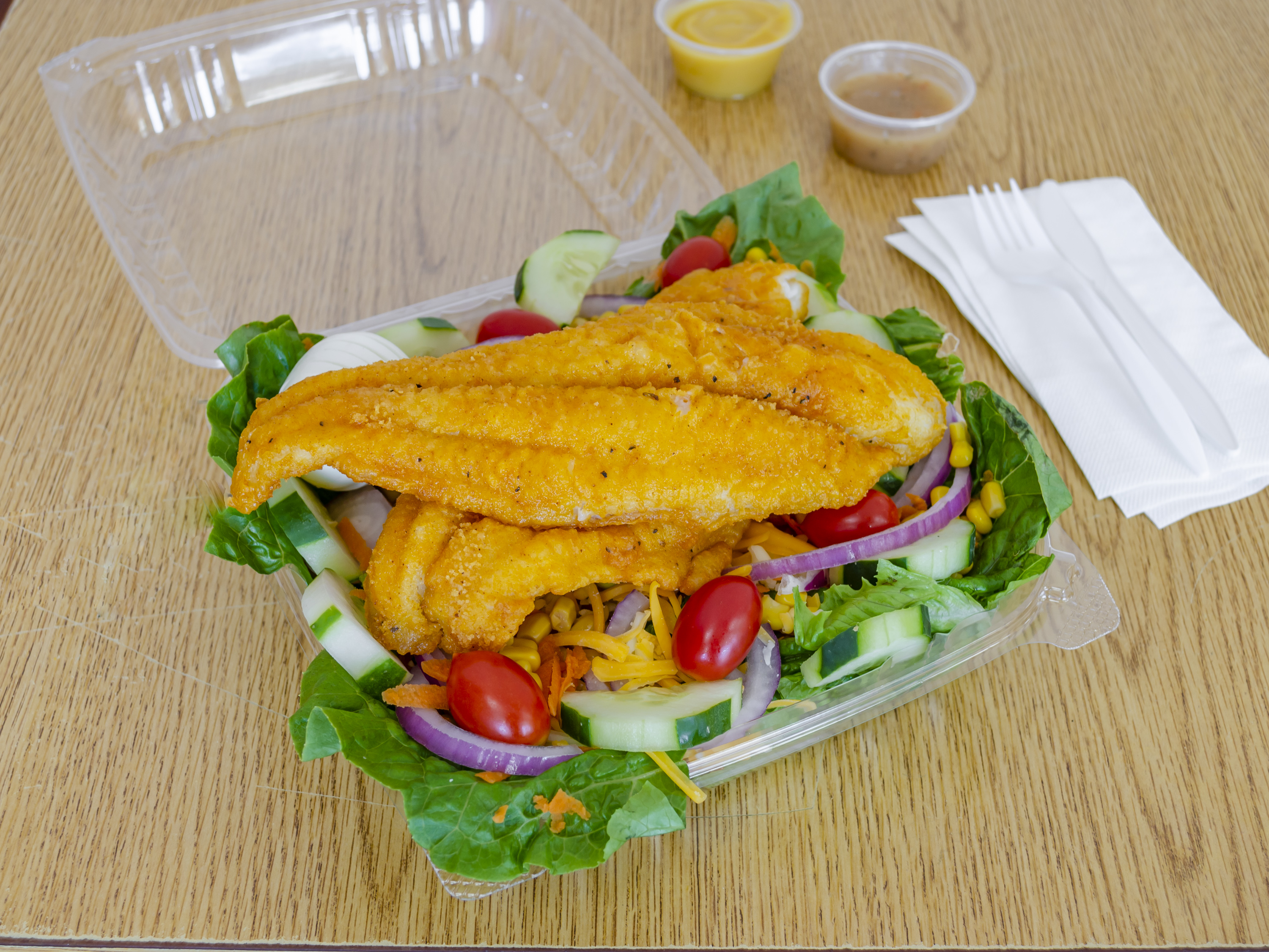Order Whiting Fish Salad food online from Crown Fried Chicken store, Lindenwold on bringmethat.com