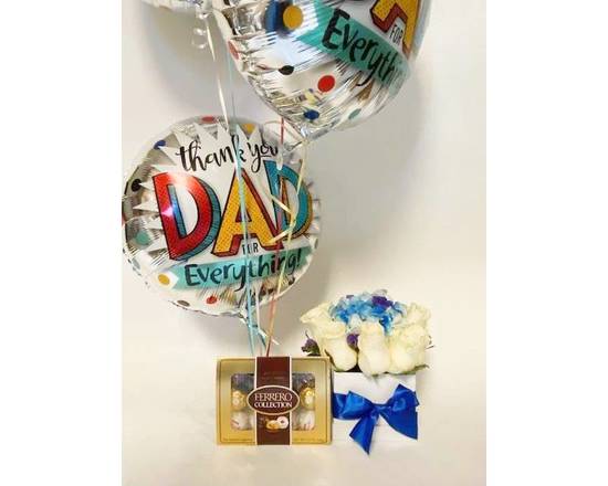 Order Premium Father's Day Package food online from Eugenia's Flowers 24/7 Flower Shop store, Northlake on bringmethat.com