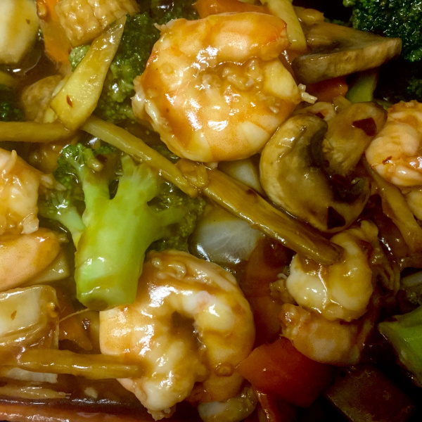 Order 1. Shrimp with Spicy Ginger Sauce food online from Golden Sun store, Tucker on bringmethat.com