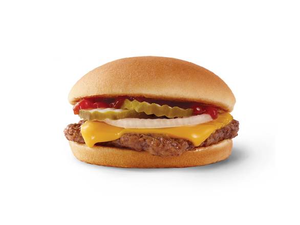 Order Jr. Cheeseburger food online from Wendys store, GAHANNA on bringmethat.com