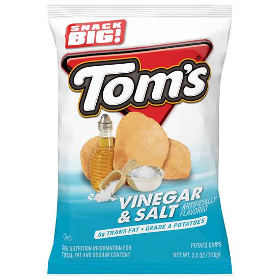 Order Toms Vinegar & Salt Chips food online from Exxon Food Mart store, Port Huron on bringmethat.com