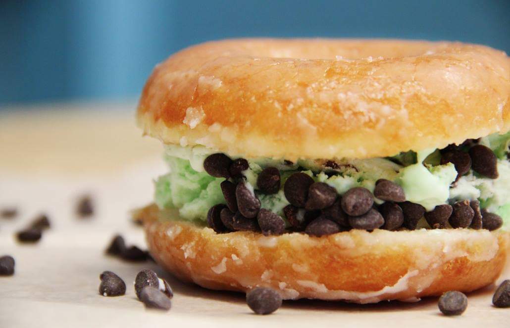 Order Canadian Glazed Donut Ice Cream Sandwich food online from Dreams Ice Cream Factory store, Glenside on bringmethat.com