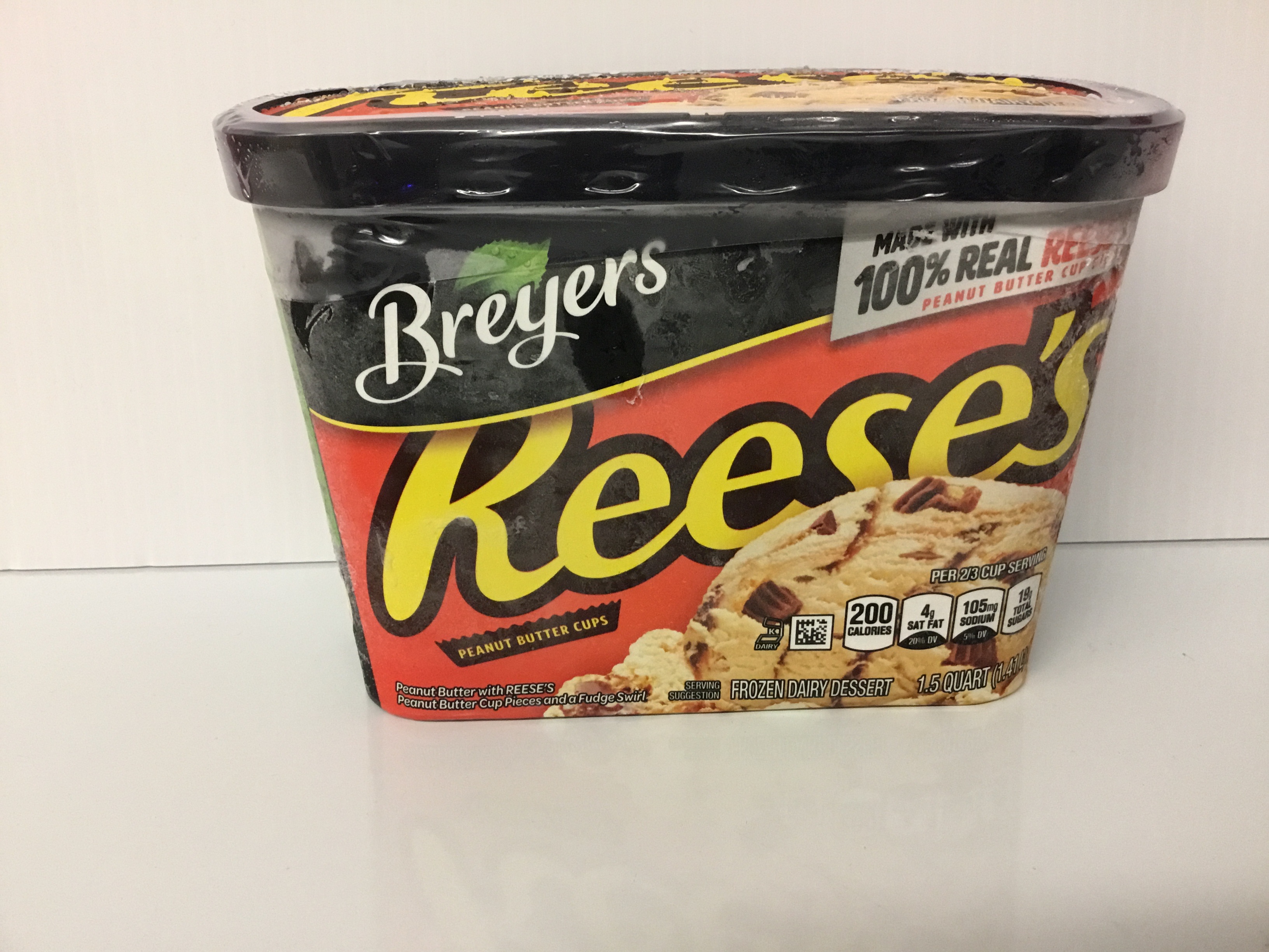 Order Breyers Reese’s Ice Cream 1.5 quart food online from Just Dash It store, Englewood on bringmethat.com