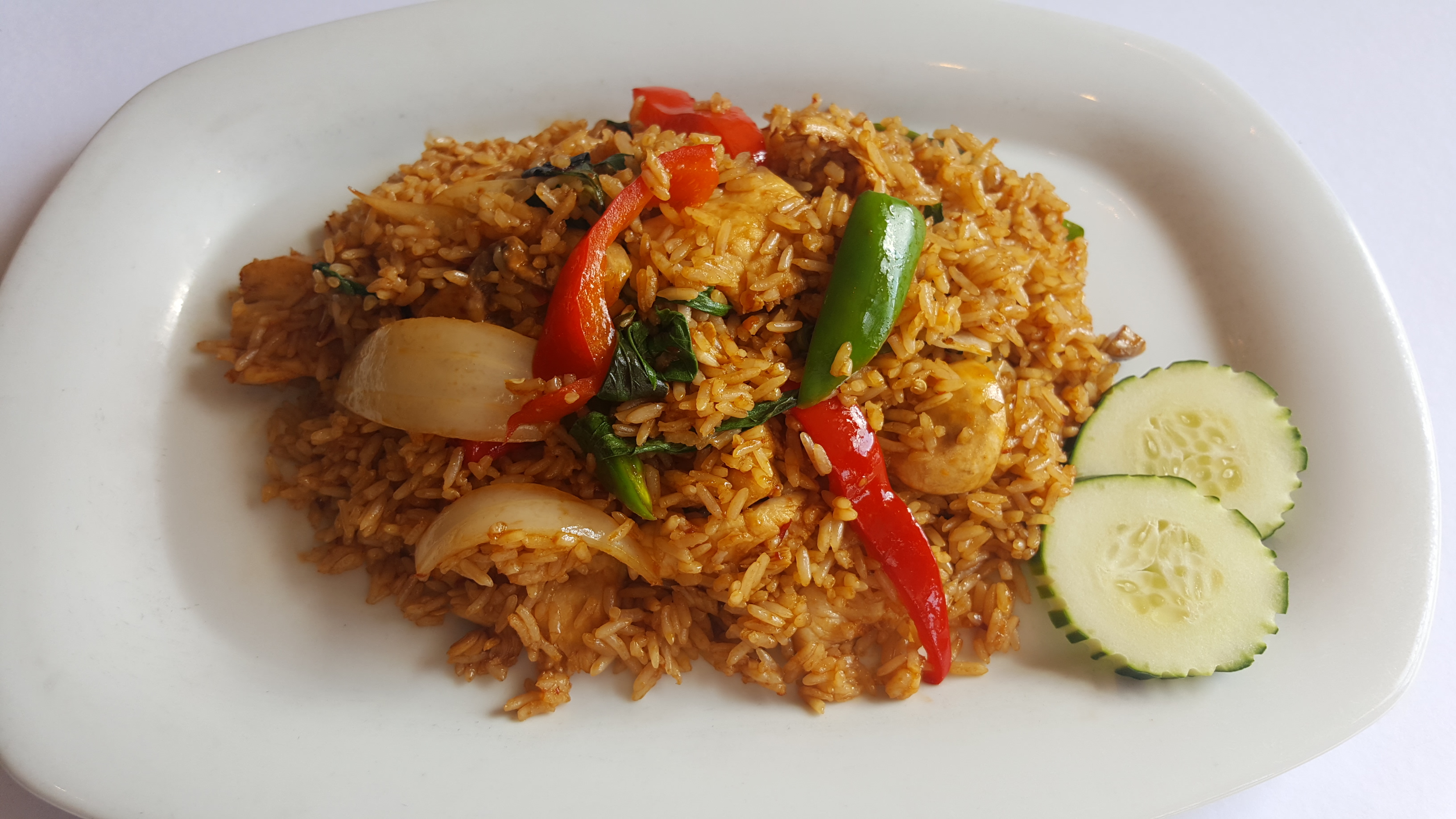 Order Spicy Basil Fried Rice food online from Bamboo store, Brighton on bringmethat.com
