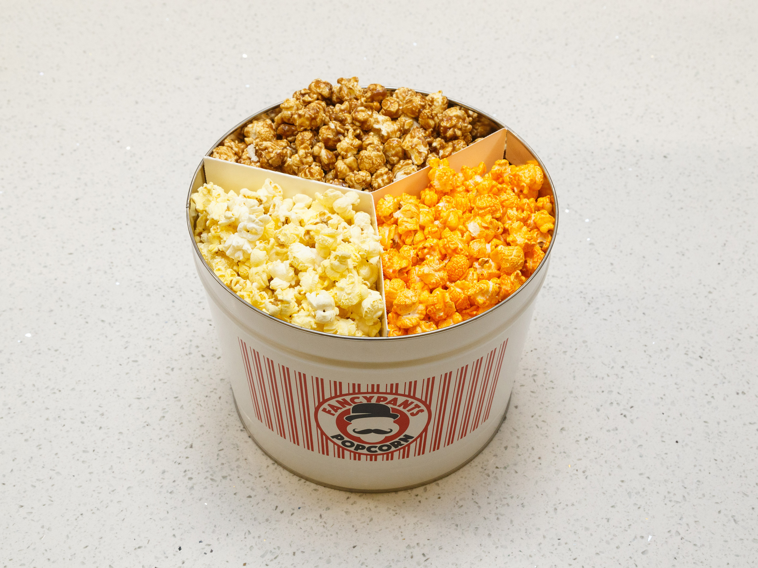 Order 2 Gallon Tin food online from Fancypants Popcorn store, Pittsburgh on bringmethat.com