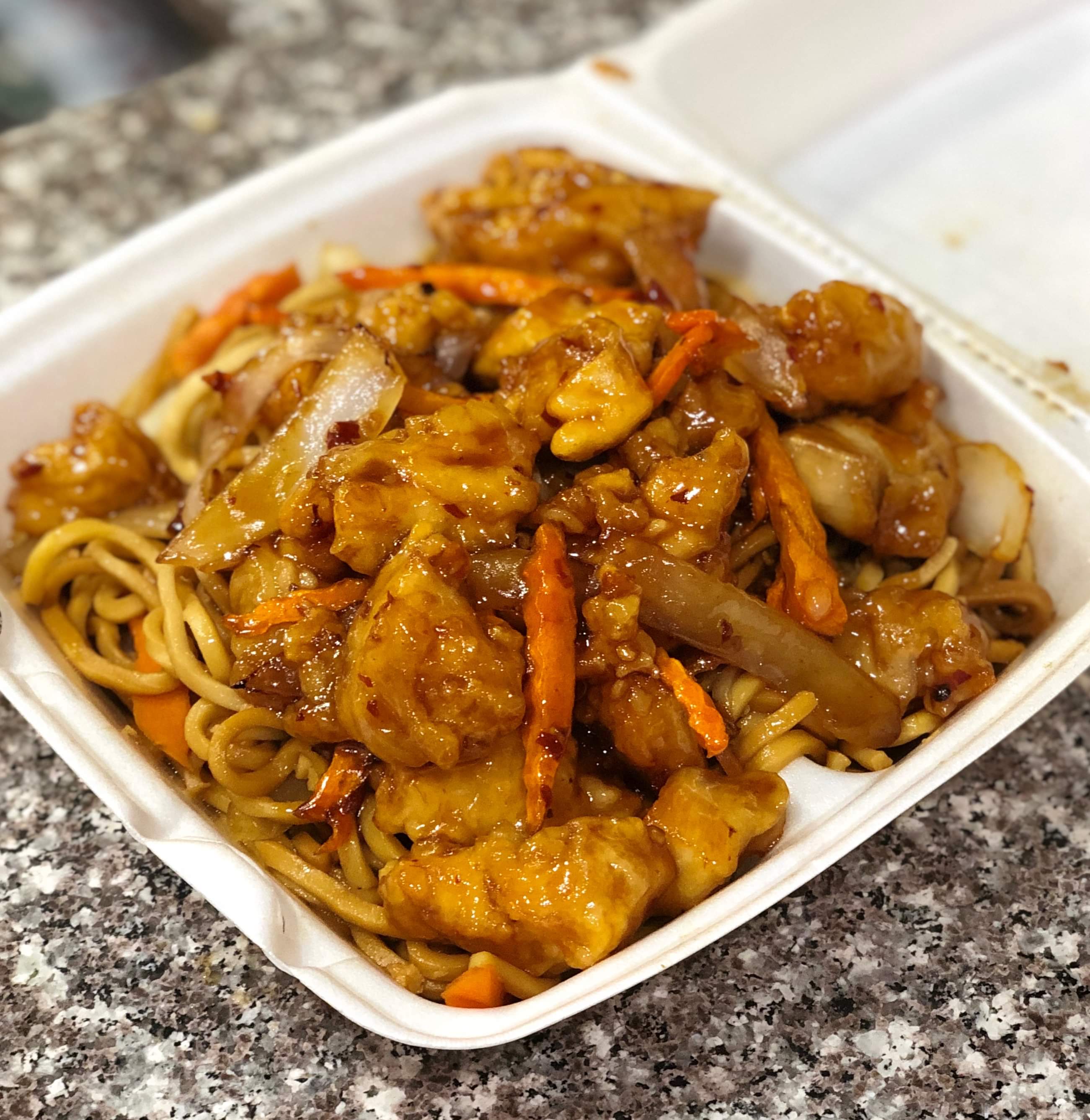 Order 34. G'TSO Chicken Daily Meal food online from Rotasu Hibachi store, Cleveland on bringmethat.com