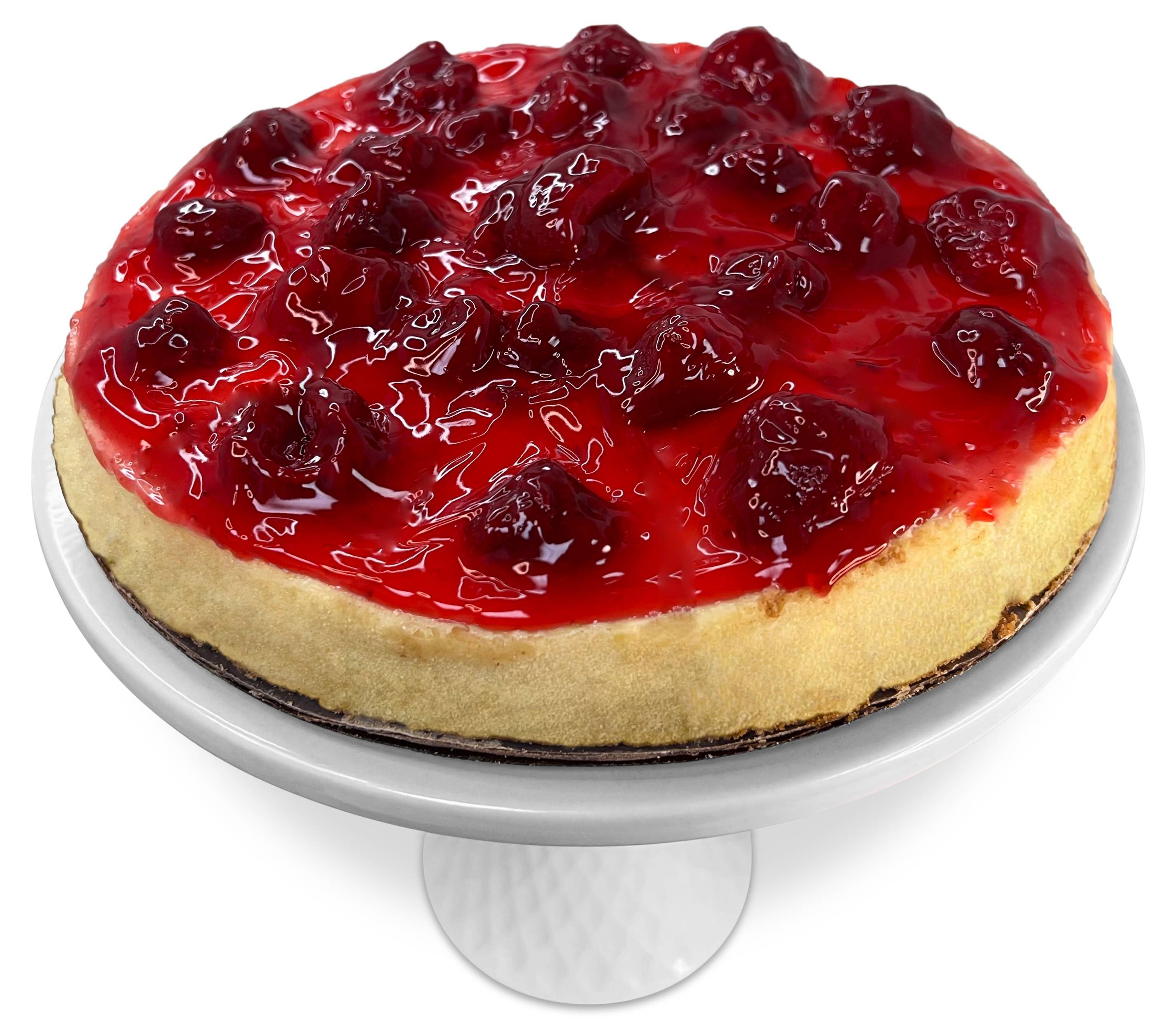 Order Andy Anand Traditional Strawberry Cheesecake 9" - 3.4 lbs food online from Andy Anand Chocolates store, Chino on bringmethat.com