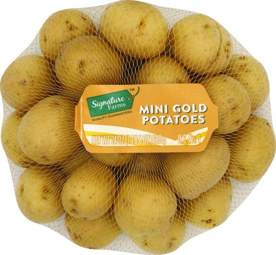 Order Signature Farms · Mini Gold Potatoes (24 oz) food online from Albertsons store, Saint George on bringmethat.com