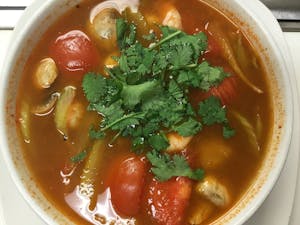 Order D17. Moo Shu Pork Dinner (No Sides) food online from Lemongrass Cafe store, Louisville on bringmethat.com