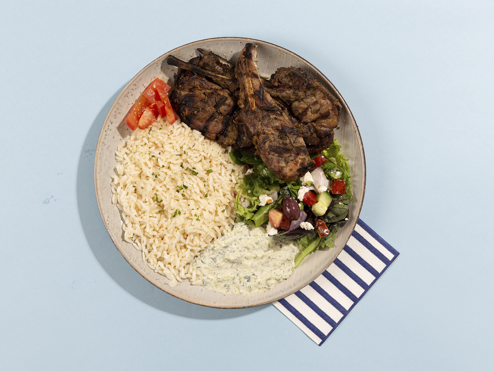 Order Lamb Shawarma Rice Platter food online from Mama Moussaka store, Livingston on bringmethat.com
