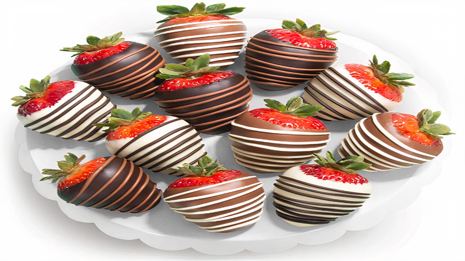 Order 6 Chocolate Dipped Strawberries food online from Sherri Cookies store, Salinas on bringmethat.com
