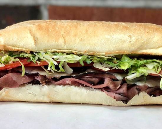 Order Large Roast Beef Sub Sandwich food online from Stack Subs store, Lakewood on bringmethat.com