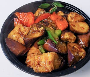 Order V-3. Spicy Eggplant Tofu food online from Thai Smile store, Hamden on bringmethat.com