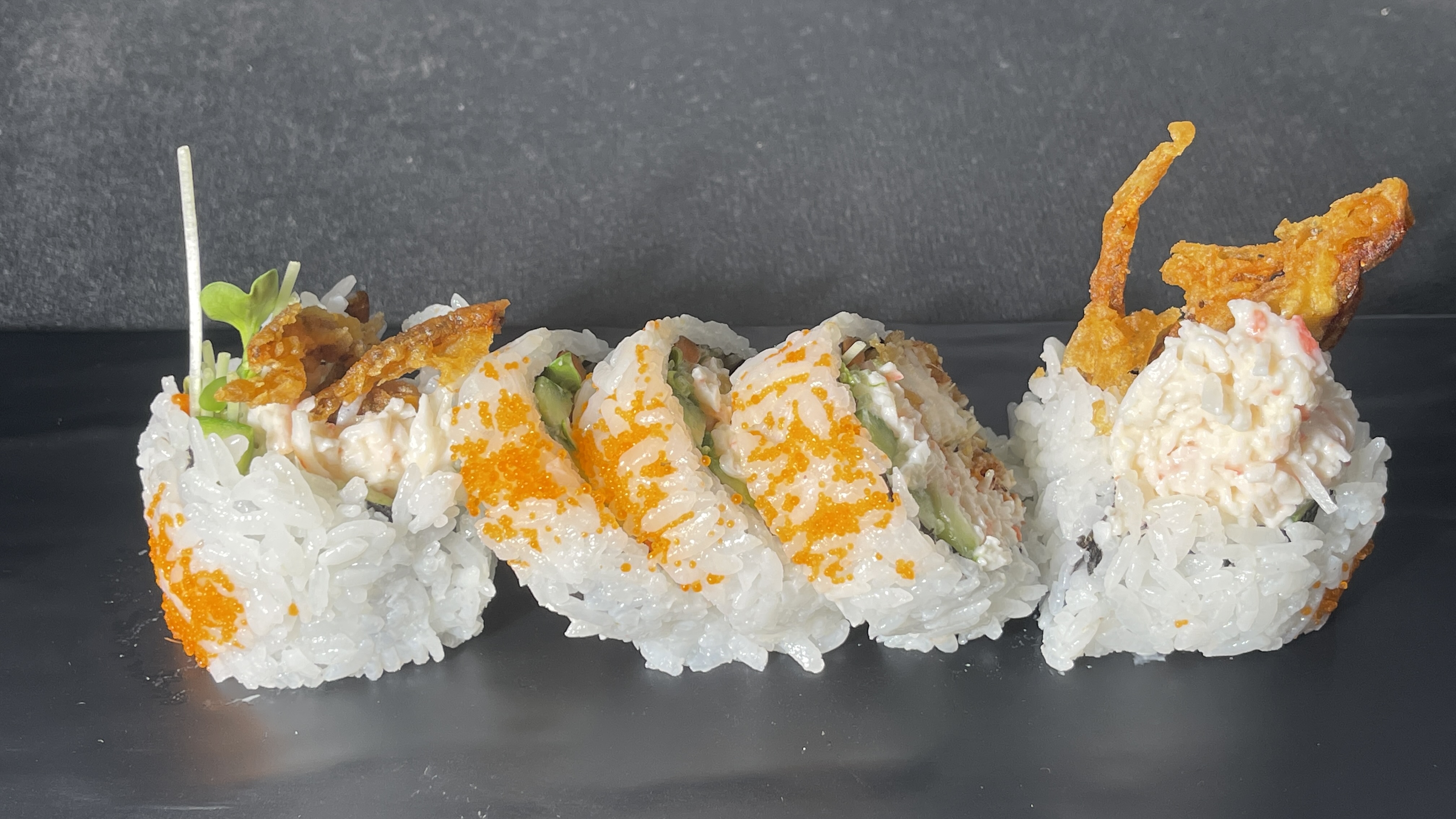 Order 53. Spider Cut Roll food online from Miyoda Sushi store, Redondo Beach on bringmethat.com