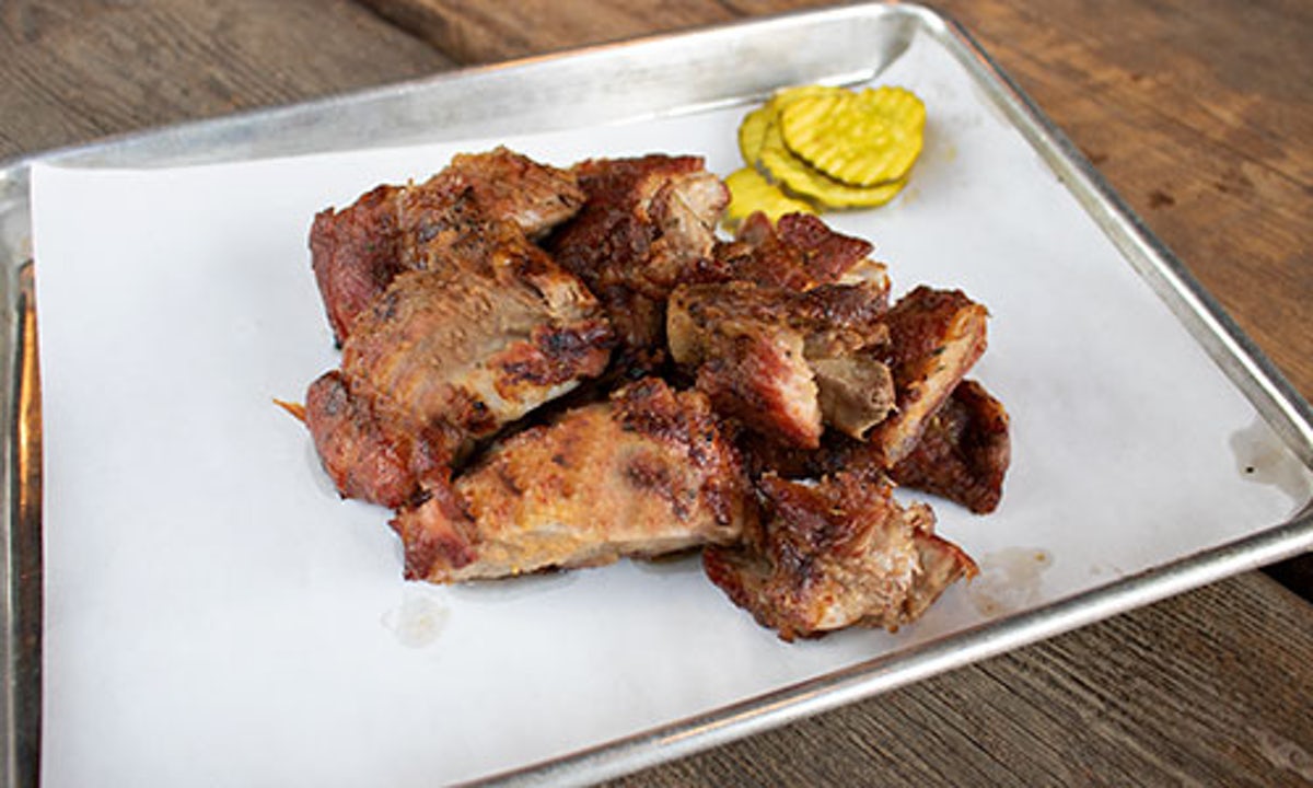 Order Rib Tips (1 LB) food online from Real Urban BBQ store, Vernon Hills on bringmethat.com