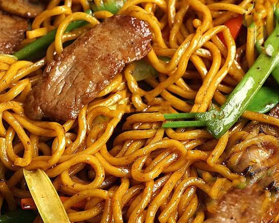 Order Beef Lo Mein food online from Lucky Buddha store, Atlanta on bringmethat.com