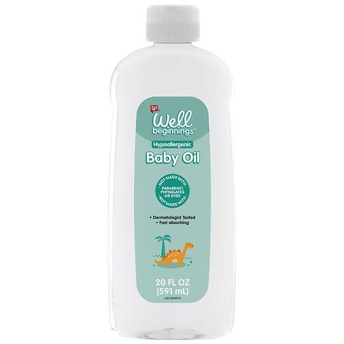 Order Well Beginnings Baby Oil - 20.0 fl oz food online from Walgreens store, Daly City on bringmethat.com