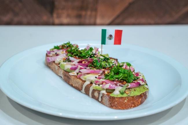 Order Mexican Avocado Toast food online from Armonía Kitchen store, San Diego on bringmethat.com