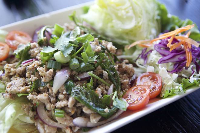 Order A02. Larb food online from New Thai Elephant store, San Mateo on bringmethat.com