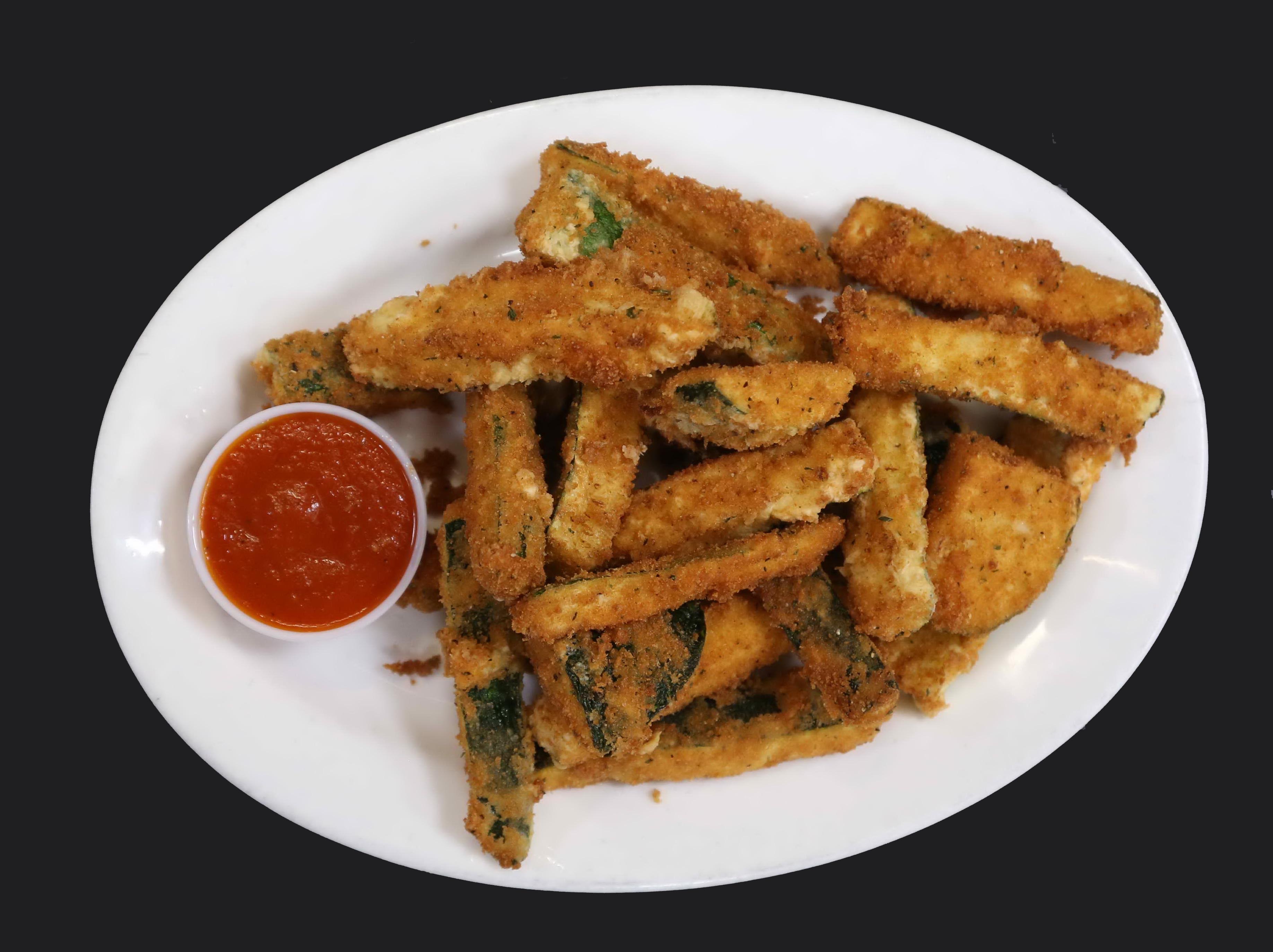 Order Fried Zucchini food online from Famous Calabria store, New York on bringmethat.com