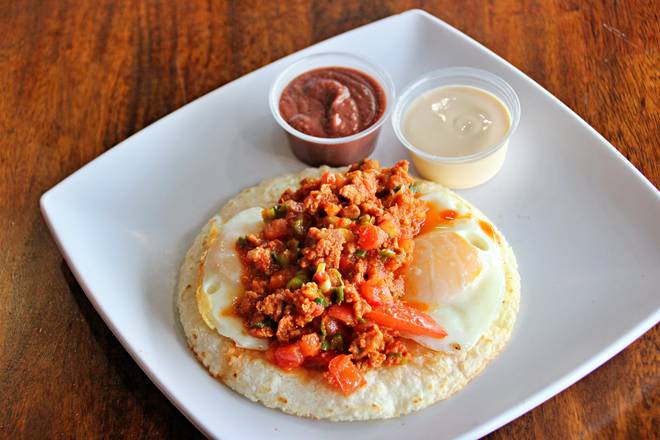Order Arepa Ranchera food online from Aroma Cafe store, Springfield on bringmethat.com