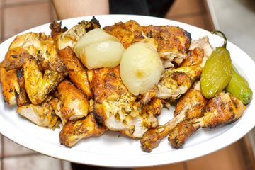 Order 2 Whole Grilled Chicken Combo food online from Los 3 Pollos store, Compton on bringmethat.com