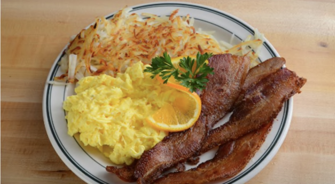 Order Bacon and Eggs Any Style food online from Famous Labels Deli store, Los Angeles on bringmethat.com