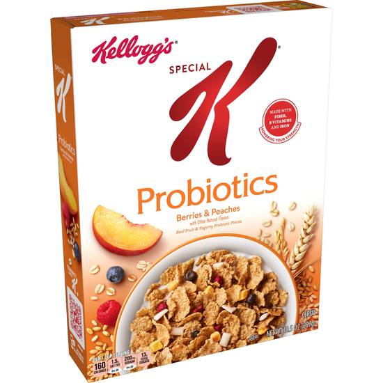 Order Kellogg's Special K Breakfast Cereal, Probiotics Berries and Peaches, Good Source of Fiber, 10.5oz food online from Cvs store, SAINT CLAIR SHORES on bringmethat.com