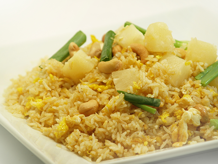 Order Pineapple Fried Rice food online from Sa Ung Thai Restaurant store, Harbor City on bringmethat.com