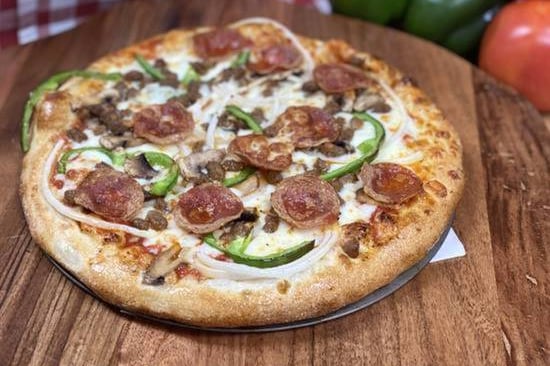 Order My Big Fat Greek Pizza food online from Manny & olga's pizza store, Washington on bringmethat.com